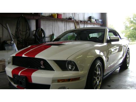 2008 Ford Mustang Shelby GT500 Convertible in Performance White