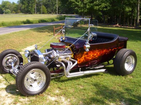 1923 Ford T Bucket  in Rootbeer Cherry with Flames