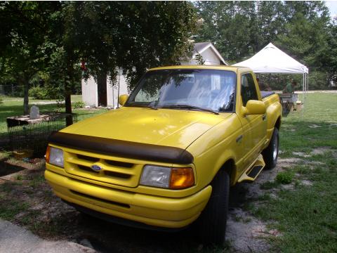 1996 Ford Ranger Splash Regular Cab 4x4 in Chrome Yellow