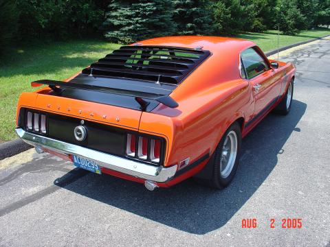 1970 Ford Mustang BOSS 302 in Calypso Coral