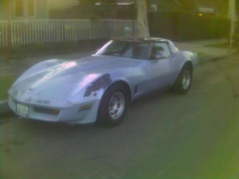 1982 Chevrolet Corvette Coupe in Paint is Sanded