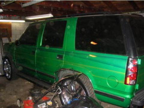1996 Chevrolet Tahoe LS in House of Kolor Candy Lime Green