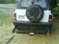 rear door (notice torn tire cover & rear window needs new hardware) 