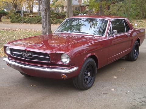 1965 Ford Mustang D-Code Coupe in X - Vintage Burgundy