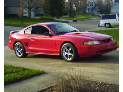 1997 Ford Mustang SVT Cobra Coupe in Rio Red