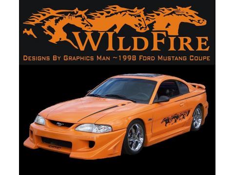 1998 Ford Mustang V6 Coupe in Orange