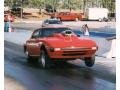 Wheel Standing --crowd pleaser at the Faytheville Drag Strip  in North Carolina