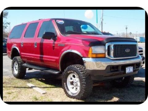 2000 Ford Excursion XLT 4x4 in Toreador Red Metallic