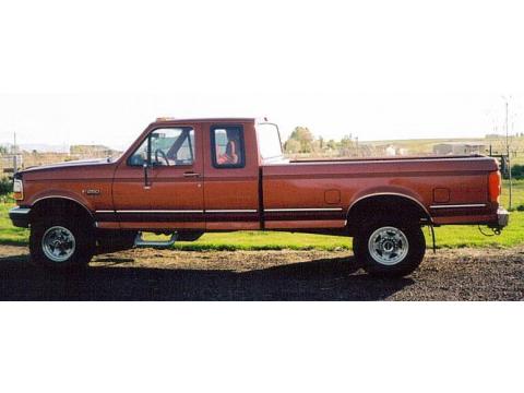 1993 Ford F250 XLT 4x4 in Red