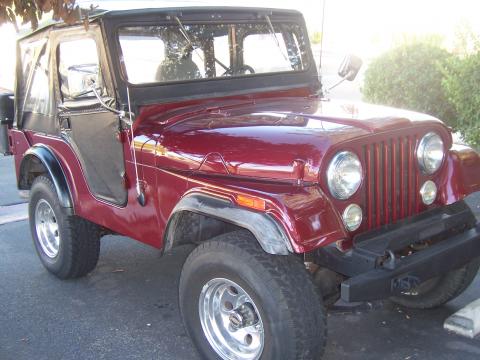 1960 Jeep CJ5 Soft Top in Deep Red