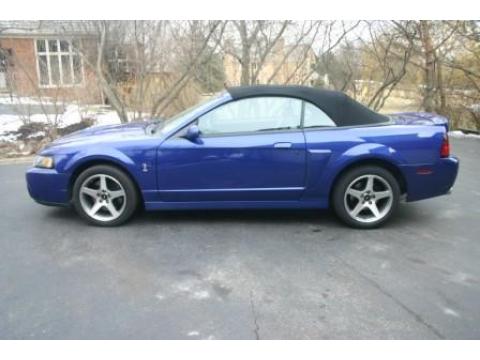 2003 Ford Mustang Cobra Convertible in Sonic Blue Metallic