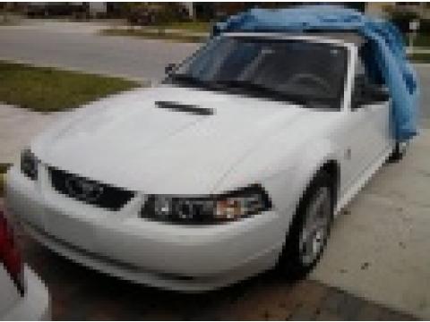 1999 Ford Mustang GT Convertible in Crystal White