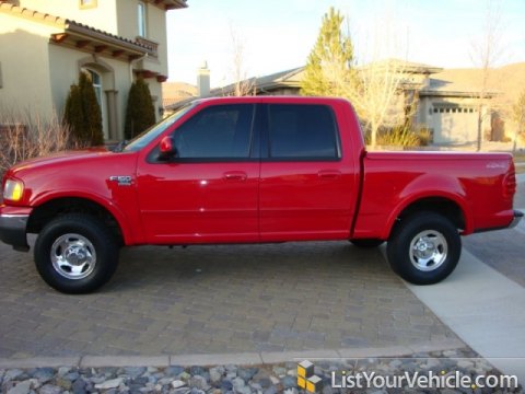 2003 Ford F150 XLT SuperCrew 4x4 in Bright Red