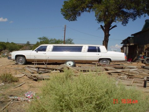 1987 Cadillac Brougham Limousine in White