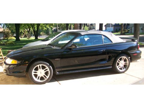 1997 Ford Mustang GT Convertible in Black