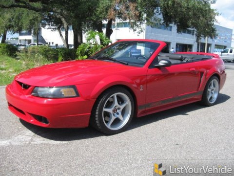 1999 Ford Mustang SVT Cobra Convertible in Rio Red